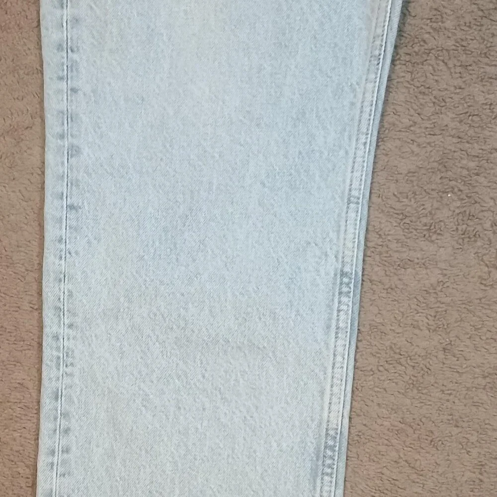 Topshop Edition Womens Jeans Size 14 W36 L34 Vintage Wash High Waist Straight Bu - Picture 4 of 8